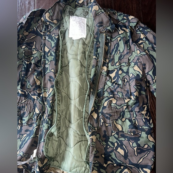 Vintage Winchester camouflage hunting coat with removable lining - Picture 4 of 7